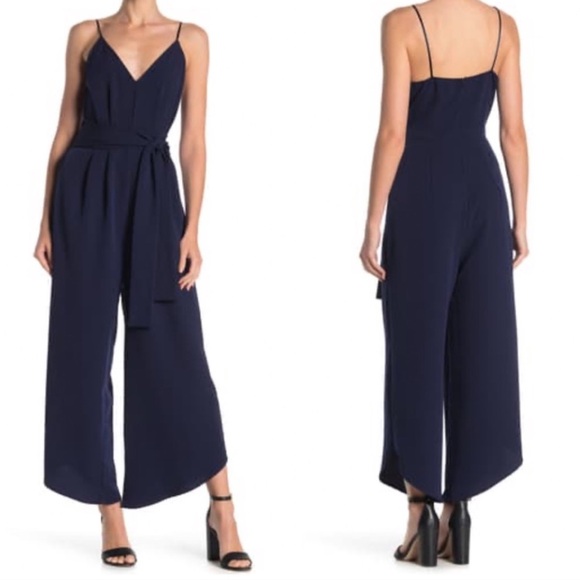 Abound Black Wide Leg Tie Waist Jumpsuit in Women’s Size Medium - Picture 1 of 8